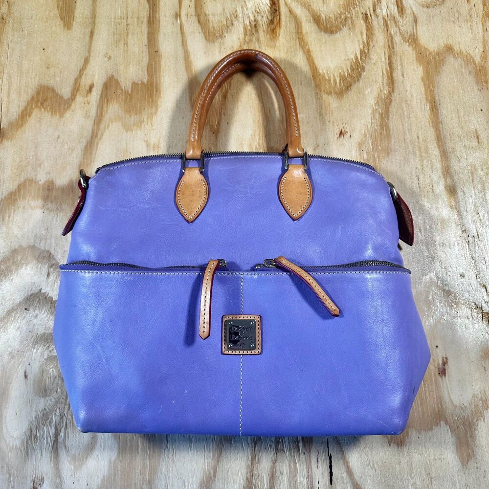 Dooney & Bourke Purple Dillen 2 Double Pocket Handbag